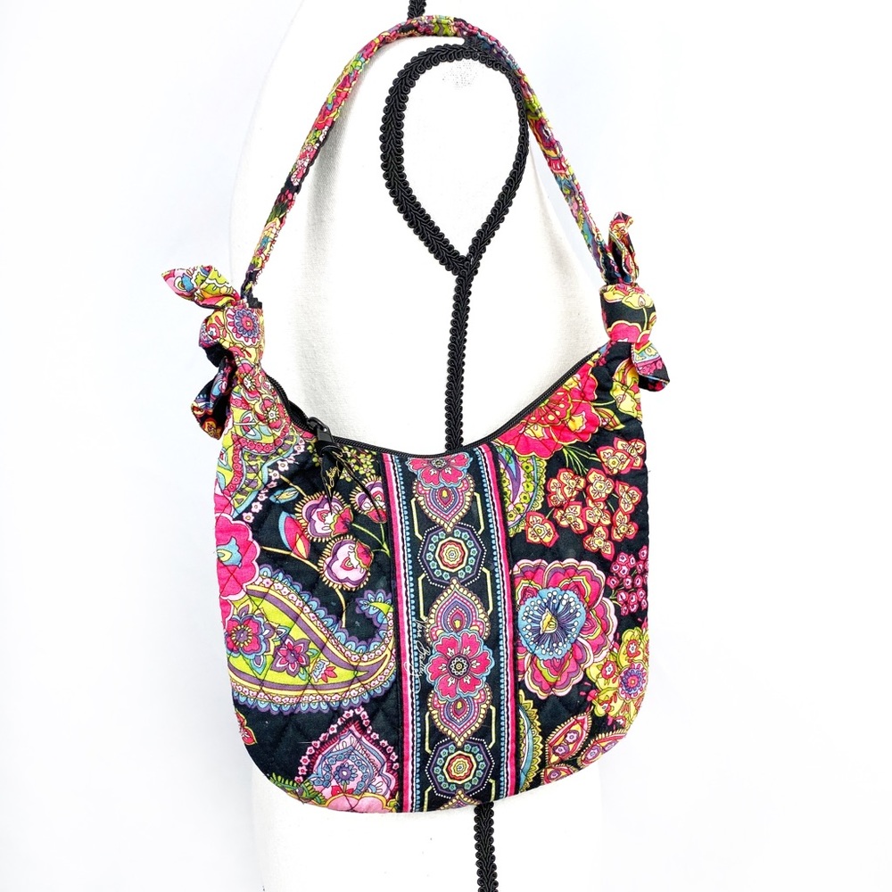 Vera Bradley Mini Black Multi Color Handbag